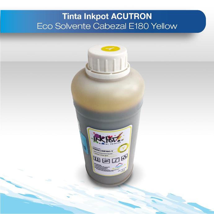 Tinta inkpot acutron eco-solvente cabezal E180 yellow