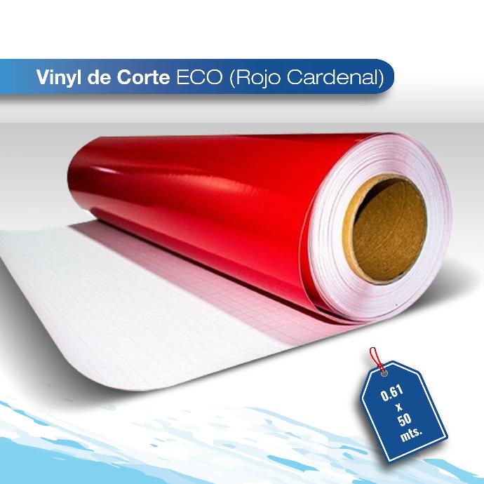 Vinil de corte Eco rojo cardinal 0.61X50 brillante 