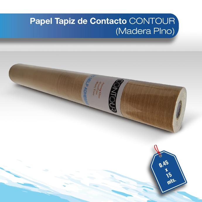 SALDO Papel tapiz de contacto Contour madera 0.45X15 pino