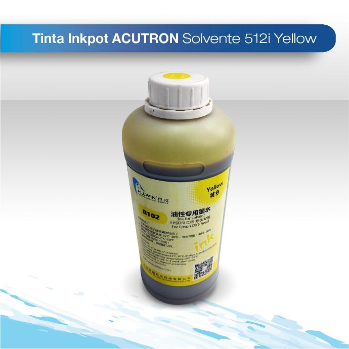 Tinta inkpot acutron solvente 512I yellow 5L