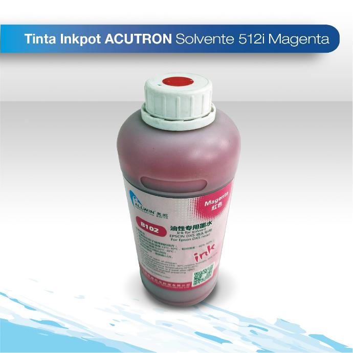 Tinta inkpot acutron solvente 512I magenta 5L