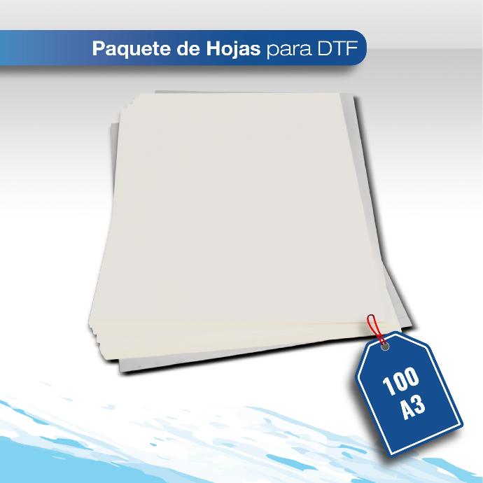SALDO Paquete de 100 hojas A3 para DTF