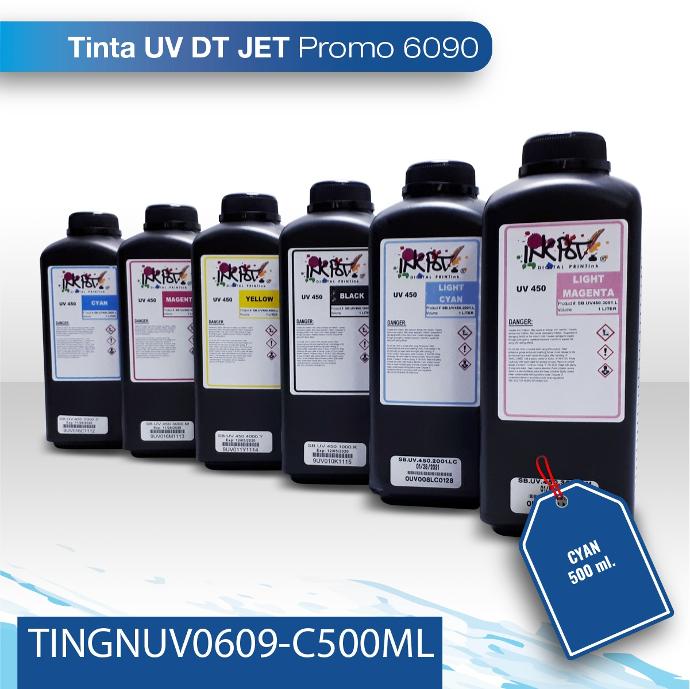 Tinta inkpot UV 6090 cabezal XP600 cyan 500 ML