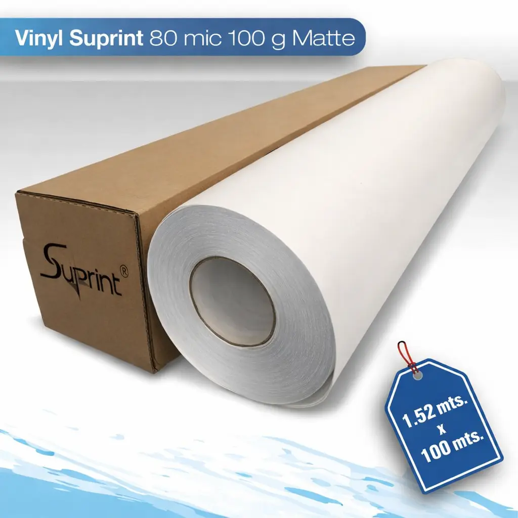 Vinil para impresion Suprint 100M/140G blanco mate