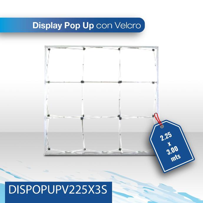 Display Pop up con velcro 2.25X3M