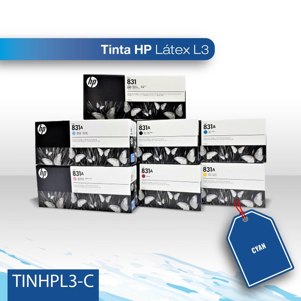 Tinta HP latex L3 cyan