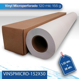 [VINSPMICRO-152X50] Vinil microperforado Suprint 120M/155G 1.52X50 blanco