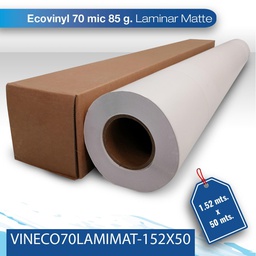 [VINECO70LAMIMAT-152X50] Vinil para laminar Eco 70M/85G 1.52X0 matte