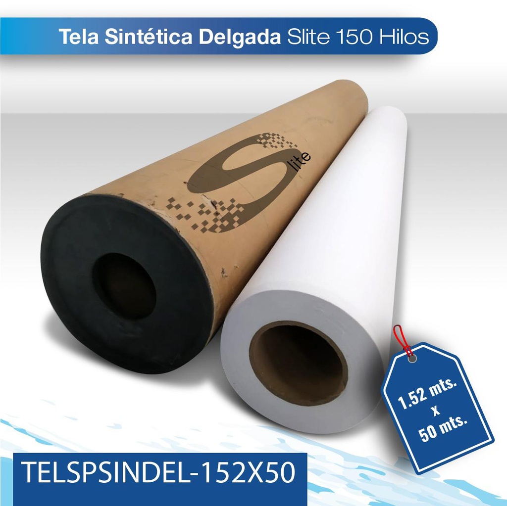 Tela sintetica delgada Slite 150 hilos 1.52 X 50