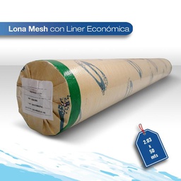 [LONCHMESH-203X50] Lona mesh con liner economica  2.03X50