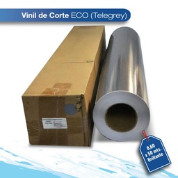 [VINECO2042G-.61X50] Vinil de corte Eco telegrey 0.61X50 brillante 