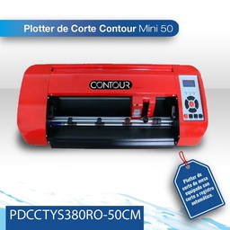 [PDCCTYS380RO-50CM] Plotter de corte Contour mini 38 Cm rojo