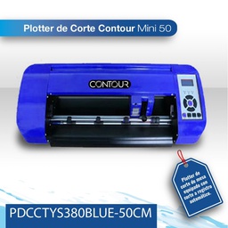 [PDCCTYS380BLUE-50CM] Plotter de corte Contour mini 38 Cm azul