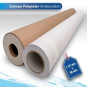 [CANSPSCRACTHG-152X30] Canvas polyester anti scratch 220G 1.52X30 brillante