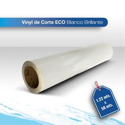 [VICOSECB058G-122X50] Vinil de corte Eco blanco 1.22x50 brillante