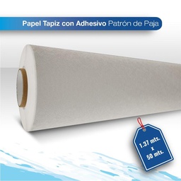 [PTADPAJ2-137X50] Papel Tapiz con adhesivo  Patron de paja  1.37X50