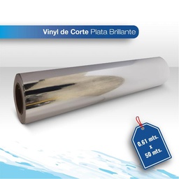 [VICOSLB092G-.61XML] Vinil de corte Plata .61XML brillante