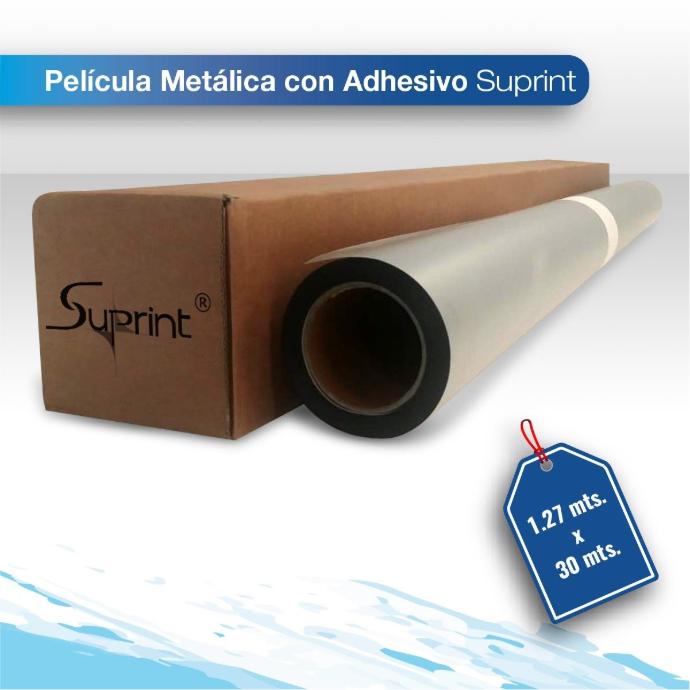 Pelicula Metalica con adhesivo 1.27 X 30