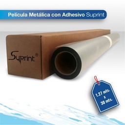 [PMAPTADHMETAL-127X30] Pelicula Metalica con adhesivo 1.27 X 30