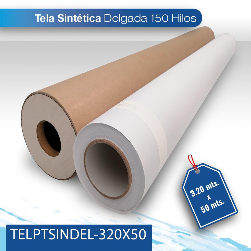 SALDO Tela sintetica delgada 150 hilos 3.20 X 50