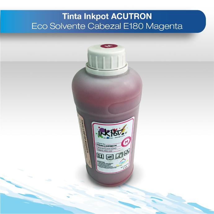 Tinta inkpot acutron eco-solvente cabezal E180 - E3200 E1 magenta