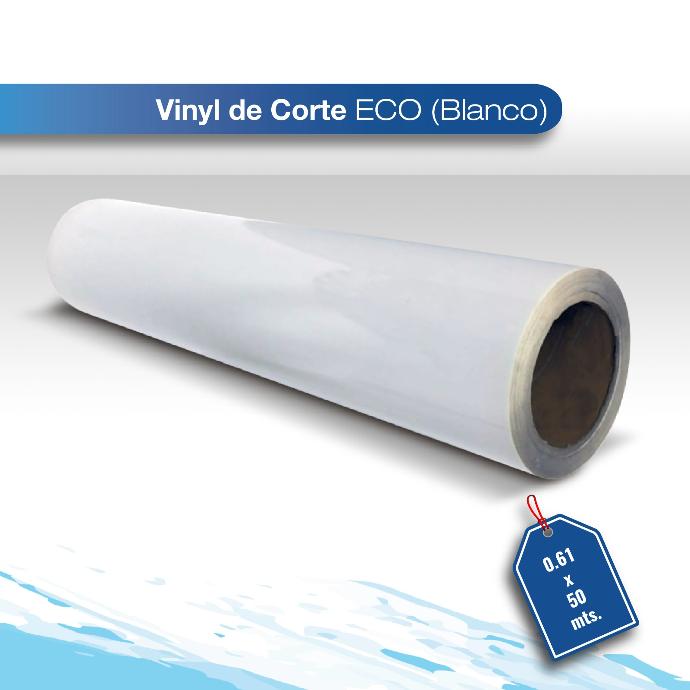 Vinil de corte Eco blanco 0.61X50 brillante 
