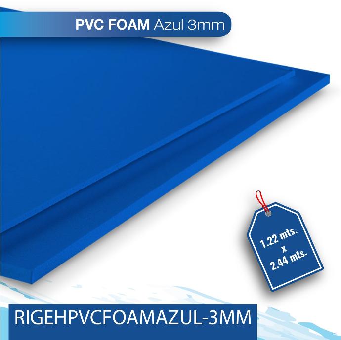 PVC Foam 3MM 1.22X2.44 azul 
