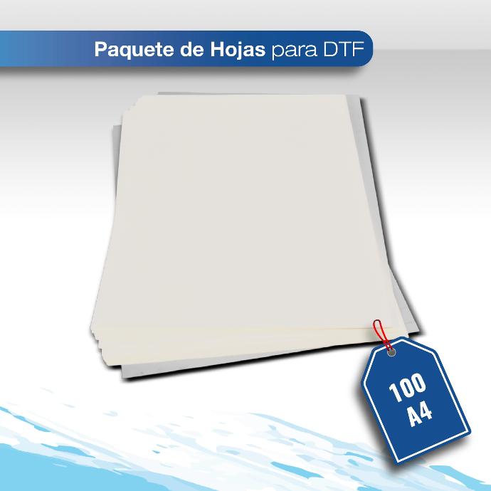 SALDO Paquete de 100 hojas A4 para DTF