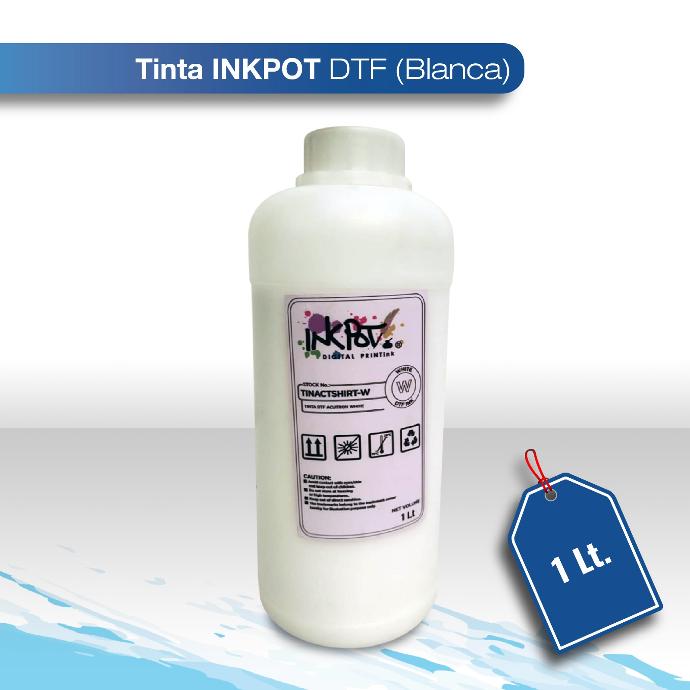 SALDO Tinta Inkpot DTF 30 cabezal XP600 blanca 1L