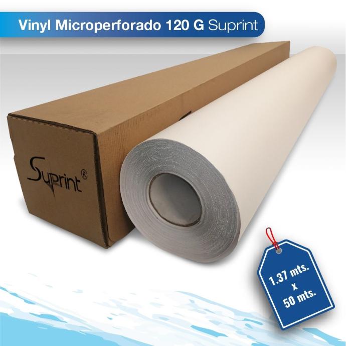 Vinil microperforado premium Suprint 160M/105G removible un año blanco 1.52X50 B