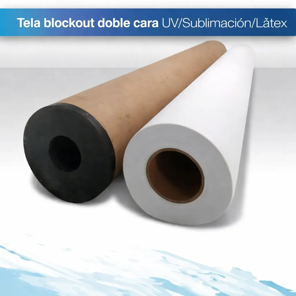 Tela blockout doble cara  UV/Sublimacion/Látex