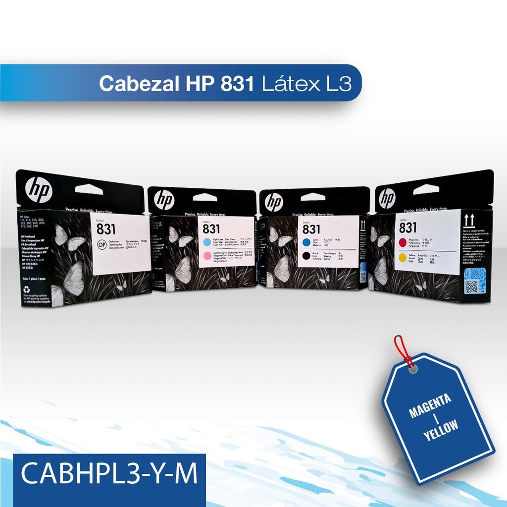 Cabezal HP 831 latex L3 yellow-magenta