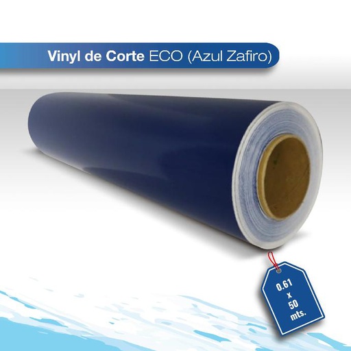 [VINECO2066G-.61x50] Vinil de corte Eco azul zafiro 0.61X50 brillante 