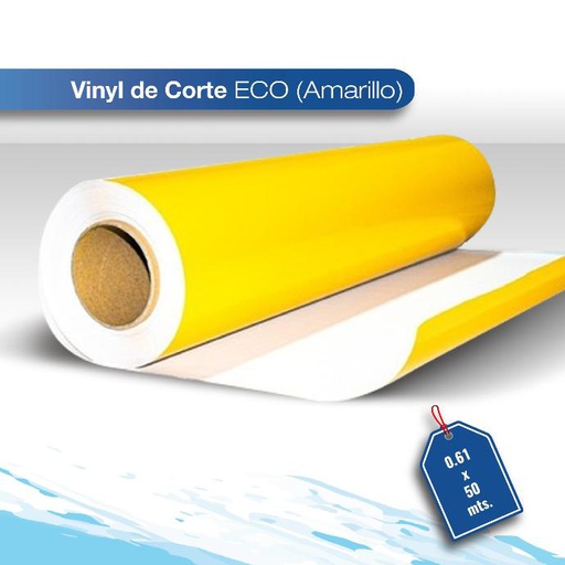 [VINECO2082G-.61x50] Vinil de corte Eco amarillo brillante  0.61x50
