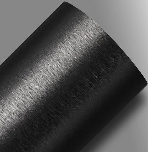 [VINATKRTBRUSHK-138X25] Vinilo para autos Alltak 1.38X25 cepillado negro