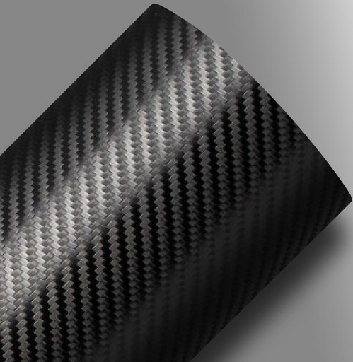 [VINATKRTCARBONK-150X25] Vinilo para autos Alltak 1.50X25 carbon 4D negro