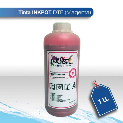 [TINORICDTFINK30-M] SALDO Tinta Inkpot DTF 30 cabezal XP600 magenta 1L