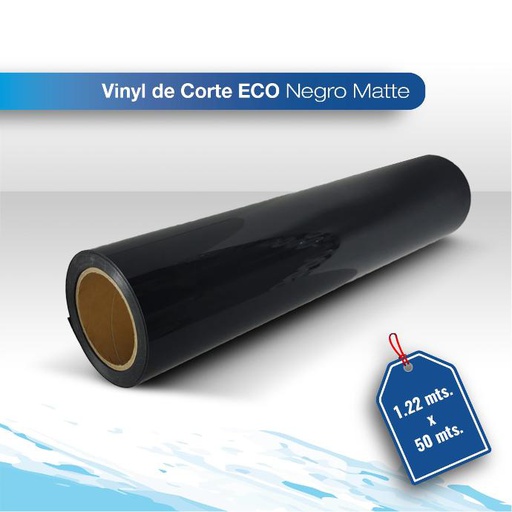 [VICOSECB057M-122X50] Vinil de corte Eco negro 1.22X50 matte