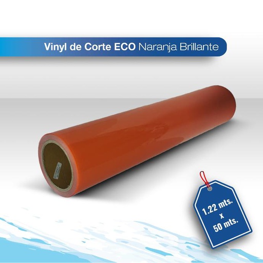 [VICOSECB085M-122X50] Vinil de corte Eco naranja 1.22X50 brillante