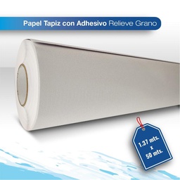 [PTADGRA1-137x50] Papel Tapiz con adhesivo  relieve grano 1.37X50