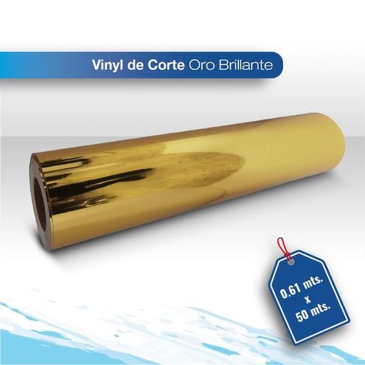 [VICOSLB091G-122X50] Vinil de corte Oro 1.22X50 brillante