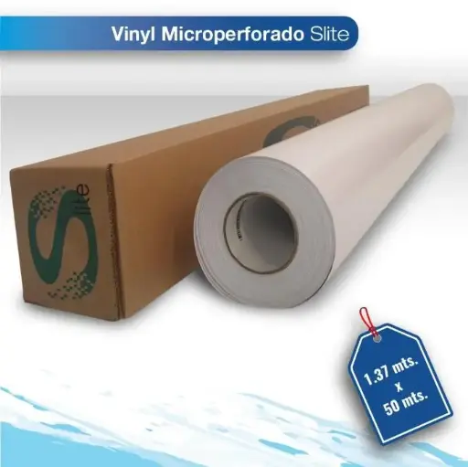 Vinil microperforado Slite blanco