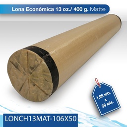 [LONCH13MAT-106X50] Lona para impresion economica 1.06X50 matte